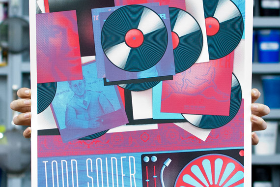 Todd Snider 'Vinyl Records' Aladdin Theatre Poster
